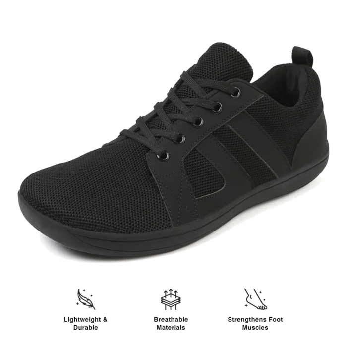 Astra-Black Treks Astra – Zero Drop Barefoot Shoes (Unisex) - Image 1