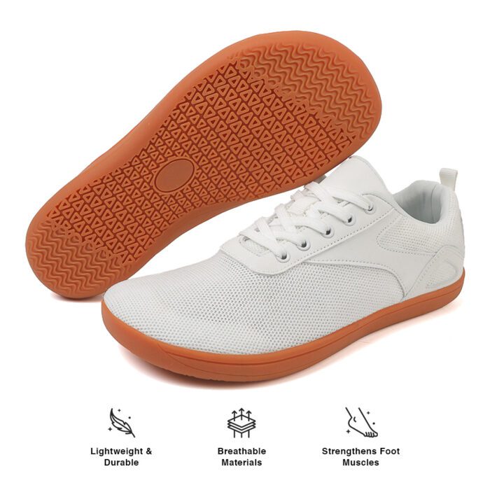 Verus-White Treks Verus – Zero Drop Barefoot Shoes (Unisex) - Image 1